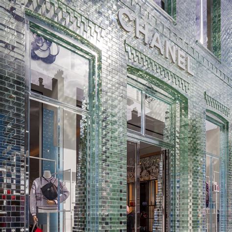 prada glass brick|MVRDV replaces Chanel store's traditional facade with glass bricks.